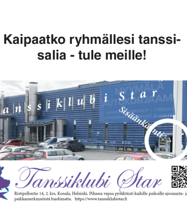 Starin tanssisalit Helsingin Konalassa, talo ulkoa.