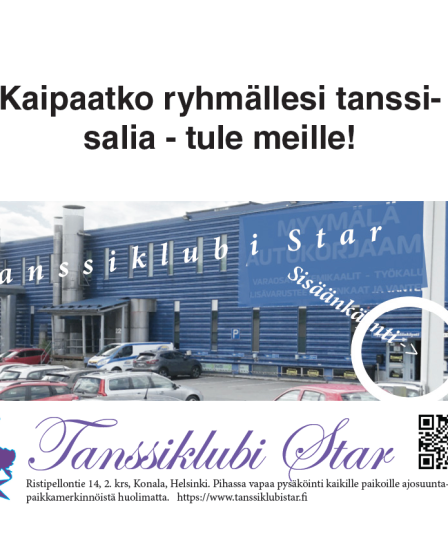 Starin tanssisalit Helsingin Konalassa, talo ulkoa.