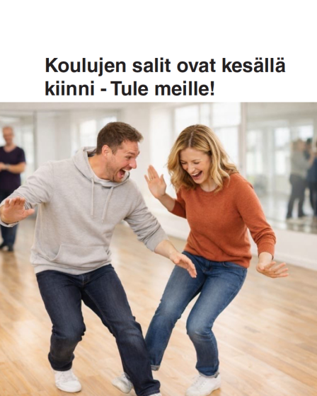 Iloinen tanssijapari vapaalla tyylillä